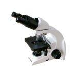 Microscópio Biológico Binocular com Ótica Infinita até 1600x com Bateria recarregável 4 Objetivas Planacromáticas